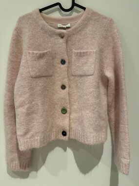 NWOT - Selfwho Alpaca Blend Cropped Cardigan Sweater